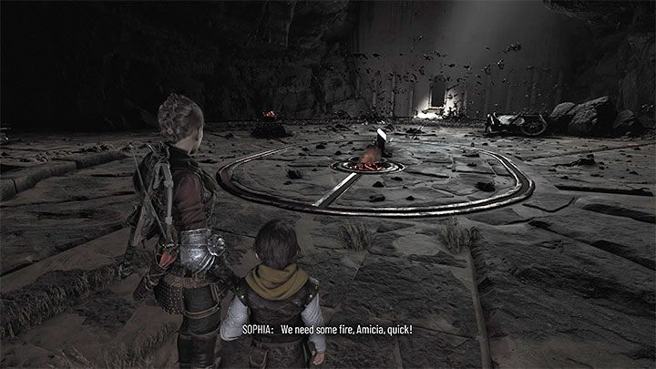 Odnalezienie tego sekretu staje się możliwe po dotarciu do lokacji z szynami, po których przesuwa się wozy - Plague Tale Requiem: Rozdział 11 (Kołyska stuleci) - lista sekretów - A Plague Tale Requiem - poradnik do gry