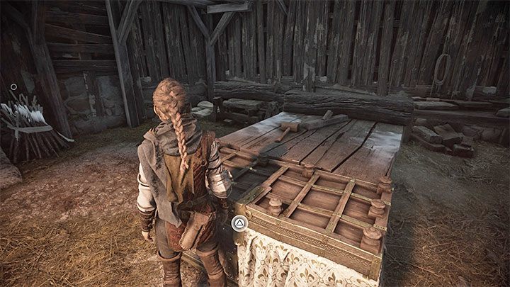 Zaglądajcie do okolicznych lewych budynków - w jednym z nich znajdziecie pokazaną na obrazku skrzynię - Plague Tale Requiem: Sekretne skrzynie z rozdziału 3 (Brzemię krwi) - lista - A Plague Tale Requiem - poradnik do gry