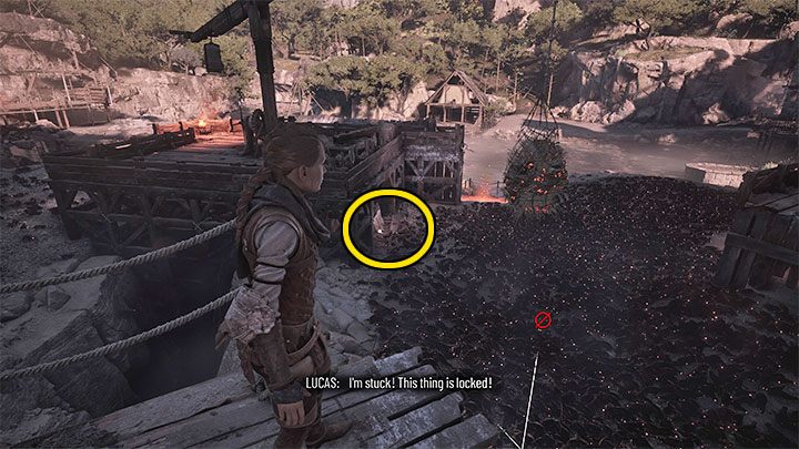 Skrzynia jest w obszarze ze szczurami i zaznaczyliśmy ją na obrazku - Plague Tale Requiem: Sekretne skrzynie z rozdziału 5 (Co pozostało) - lista - A Plague Tale Requiem - poradnik do gry