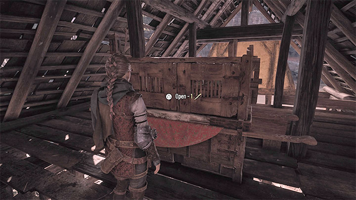 Na górze jest zamknięty stół warsztatowy i trzeba poświęcić 1 nóż do otwarcia go - Plague Tale Requiem: Sekretne skrzynie z rozdziału 5 (Co pozostało) - lista - A Plague Tale Requiem - poradnik do gry