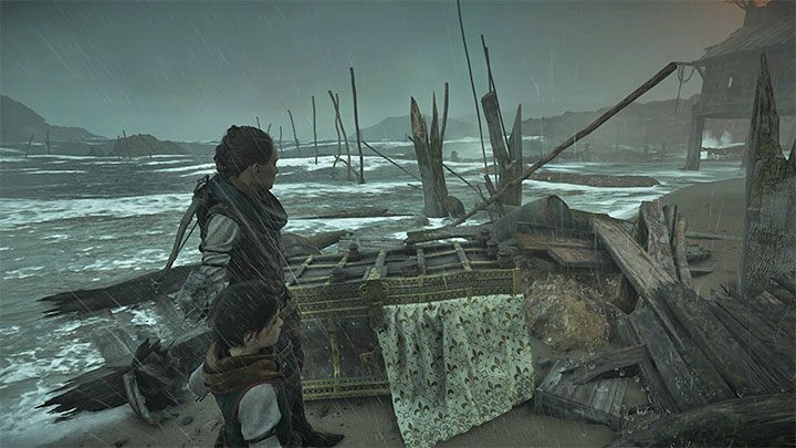 Trzeba teraz osobiście dotrzeć do skrzyni i musicie uważać na szczury - możecie używać gadżetów do przepędzania ich lub odwracania ich uwagi (np - Plague Tale Requiem: Sekretne skrzynie z rozdziału 7 (Przestępcy) - lista - A Plague Tale Requiem - poradnik do gry