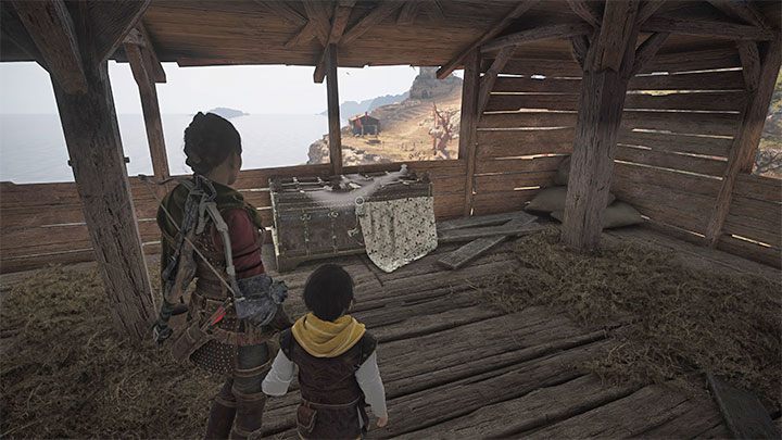 Po znalezieniu się wewnątrz wieży użyjcie drabiny, a dotrzecie na piętro z poszukiwaną skrzynią - Plague Tale Requiem: Sekretne skrzynie z rozdziału 9 (Opowieści i odkrycia) - lista - A Plague Tale Requiem - poradnik do gry