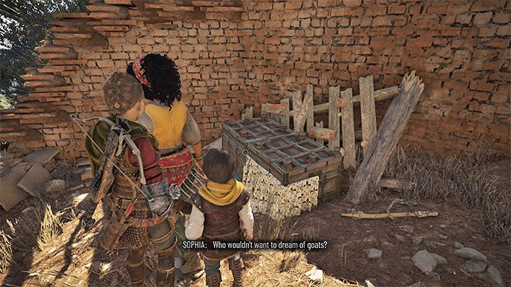 Po wkroczeniu do ruin oprócz znalezienia kozy (sekret - pamiątka) natraficie również na skrzynię - Plague Tale Requiem: Sekretne skrzynie z rozdziału 9 (Opowieści i odkrycia) - lista - A Plague Tale Requiem - poradnik do gry