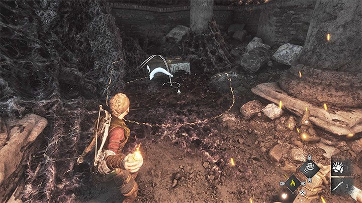 Skrzynia jest po lewej stronie i dostępu do niej bronią szczury - Plague Tale Requiem: Sekretne skrzynie z rozdziału 11 (Kołyska stuleci) - lista - A Plague Tale Requiem - poradnik do gry