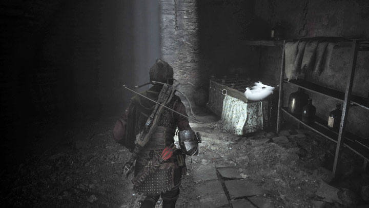 Zanim wyruszycie dalej zbadajcie prawe pomieszczenie, w którym jest poszukiwany pojemnik - Plague Tale Requiem: Sekretne skrzynie z rozdziału 13 (Nic nie zostało) - lista - A Plague Tale Requiem - poradnik do gry