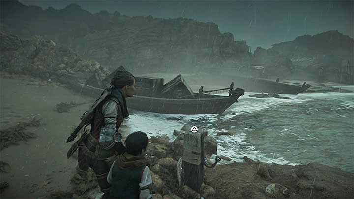 2) Prawa ścieżka prowadzi przez plażę - możecie tu częściej chować się, ale spodziewajcie się dodatkowego utrudnienia w postaci szczurów - Plague Tale Requiem: Dotarcie do łodzi Sophii (Reach Sophias boat) - solucja, opis przejścia - A Plague Tale Requiem - poradnik do gry
