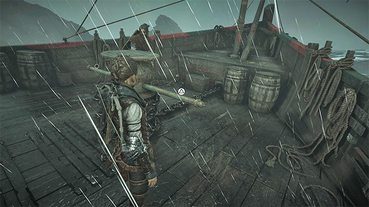 Użyjcie korby na głównym pokładzie - Plague Tale Requiem: Dotarcie do łodzi Sophii (Reach Sophias boat) - solucja, opis przejścia - A Plague Tale Requiem - poradnik do gry