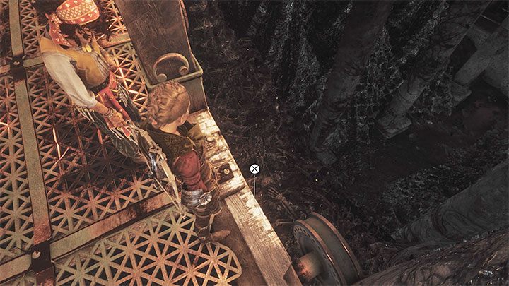 Nie wszystkie platformy podniosą się i Amicia postanowi w pojedynkę zbadać i rozwiązać ten problem - Plague Tale Requiem: Otwarcie bramy (Open the gate) - solucja, opis przejścia - A Plague Tale Requiem - poradnik do gry