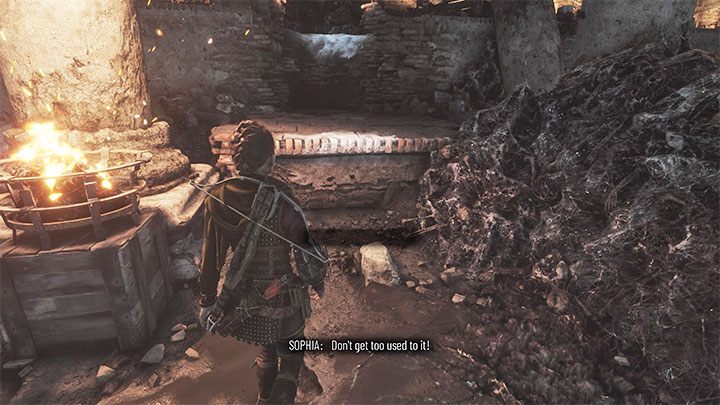 Obok deski znajdziecie kijki i możecie podpalić jeden z nich - Plague Tale Requiem: Otwarcie bramy (Open the gate) - solucja, opis przejścia - A Plague Tale Requiem - poradnik do gry