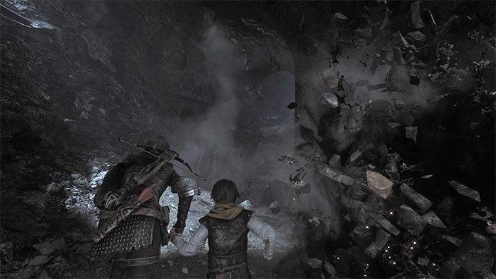 W dalszej części ucieczki omijajcie miejsca pojawiania się szczurów (przykładowe na obrazku) skręcając błyskawicznie w lewo lub w prawo - Plague Tale Requiem: Otwarcie bramy (Open the gate) - solucja, opis przejścia - A Plague Tale Requiem - poradnik do gry