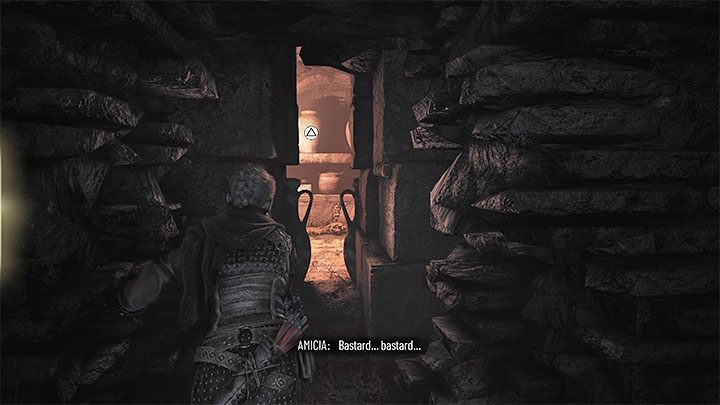 Dotrzyjcie do szczeliny w ścianie - Plague Tale Requiem: Ucieczka przed Hrabią (Run away from the Count) - solucja, opis przejścia - A Plague Tale Requiem - poradnik do gry