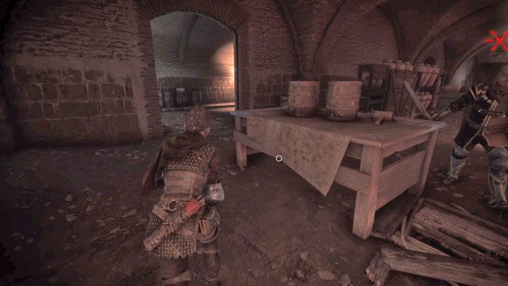 Po tym jak Hrabia straci Was z oczu zacznijcie go obserwować i starajcie się powrócić do obrotowego mechanizmu - Plague Tale Requiem: Ucieczka przed Hrabią (Run away from the Count) - solucja, opis przejścia - A Plague Tale Requiem - poradnik do gry