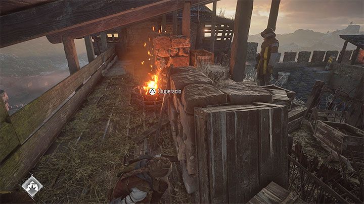 Obróćcie w prawo i przejdźcie przy ścianie na kolejny dach - Plague Tale Requiem: Ucieczka z fortu (Escape the fort) - solucja, opis przejścia - A Plague Tale Requiem - poradnik do gry