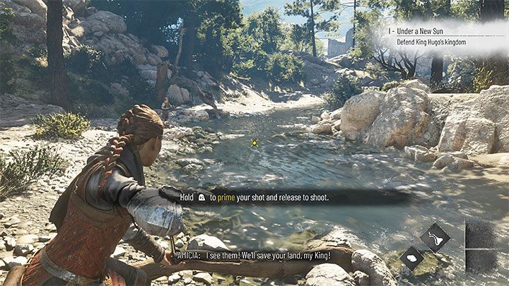 Dotrzyjcie z Hugo do kolejnej części ruin, a następnie do rzeki - A Plague Tale Requiem: Dotarcie do zamku (Reach the castle) - solucja, opis przejścia - A Plague Tale Requiem - poradnik do gry