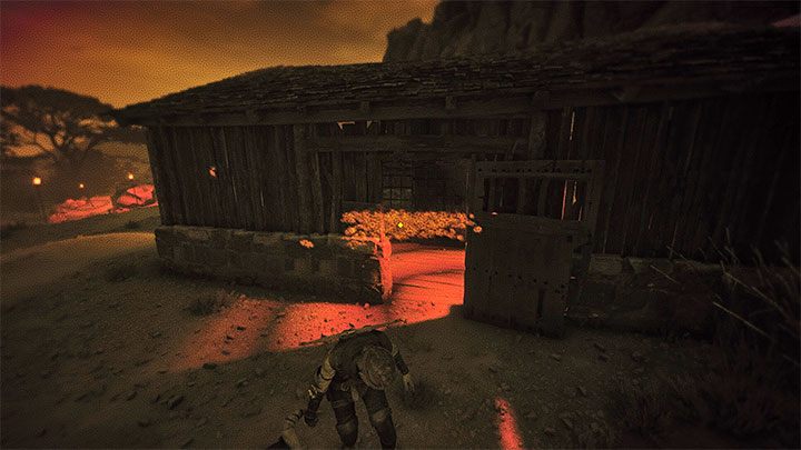 Po wyjściu z budynku dotrzecie do rozległego obszaru produkcji barwników - oferuje on dużą swobodę wyboru ścieżki, a także sposobów eliminowania lub unikania bandytów - Plague Tale Requiem: Pokonanie Bestii (Deal with the Beast) - solucja, opis przejścia - A Plague Tale Requiem - poradnik do gry