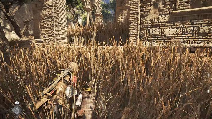 Wyruszcie ścieżką w górę i wdrapcie się na prawą półkę ukrytą w wysokiej trawie - Plague Tale Requiem: Ominięcie punktu kontrolnego (Find a way around the checkpoint) - solucja, opis przejścia - A Plague Tale Requiem - poradnik do gry