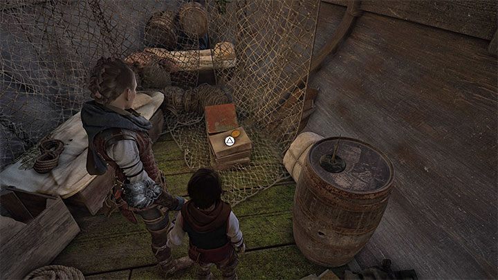 Rozdział 8 rozpoczniecie na pokładzie płynącego statku - Plague Tale Requiem: Wejście do wioski (Enter the village) - solucja, opis przejścia - A Plague Tale Requiem - poradnik do gry