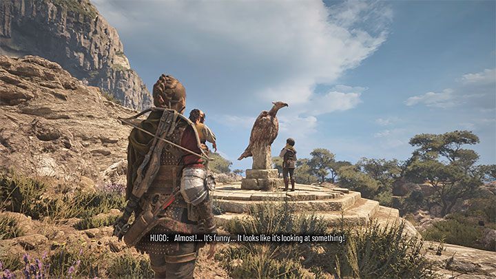 Wybierzcie zakręcaną ścieżkę prowadzącą w dół - Plague Tale Requiem: Eksploracja wyspy (Explore the island) - solucja, opis przejścia - A Plague Tale Requiem - poradnik do gry