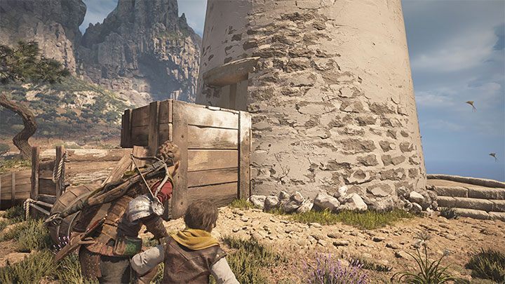 Doprowadzicie do zburzenia barykady i możecie wdrapać się do środka - Plague Tale Requiem: Opcjonalna zagadka z wiatrakami w rozdziale 9 - jak zdobyć karwasz? - A Plague Tale Requiem - poradnik do gry