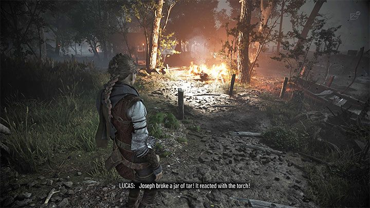 Po spotkaniu z Josephem trzeba rozpocząć przeprawę przez las w drodze do miejsca zacumowania jego łodzi - Plague Tale Requiem: Dotarcie do Josepha (Get to Joseph at the pontoon) - solucja, opis przejścia - A Plague Tale Requiem - poradnik do gry