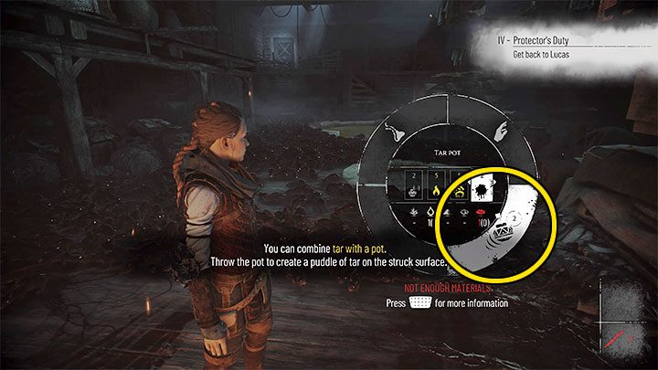 Odblokujecie możliwość używania smoły razem z wybranymi gadżetami bohaterki - Plague Tale Requiem: Znalezienie łodzi Zakonu (Find the Orders boat) - solucja, opis przejścia - A Plague Tale Requiem - poradnik do gry