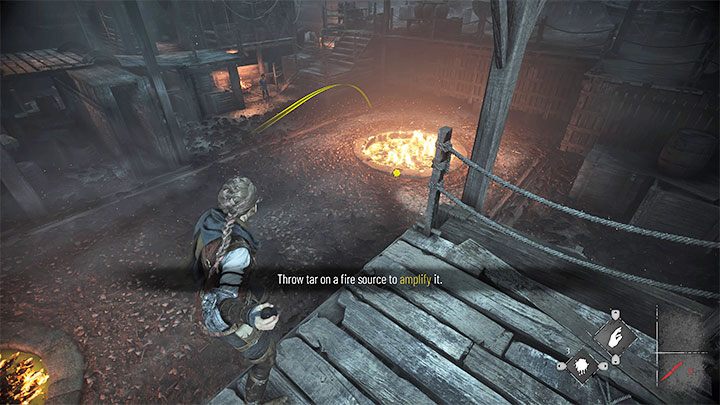 Lucas zatrzyma się na dole i będzie szukał rozwiązania problemu - Plague Tale Requiem: Znalezienie łodzi Zakonu (Find the Orders boat) - solucja, opis przejścia - A Plague Tale Requiem - poradnik do gry