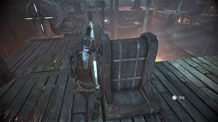 Użyjcie ponownie korby do podniesienia ostatniej łodzi - Plague Tale Requiem: Znalezienie łodzi Zakonu (Find the Orders boat) - solucja, opis przejścia - A Plague Tale Requiem - poradnik do gry