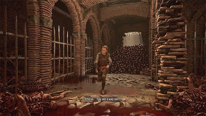 Po zawaleniu się drewnianej konstrukcji po raz pierwszy pojawią się szczury i będzie to od razu bardzo liczne ich skupisko - Plague Tale Requiem: Wydostanie się z podziemi areny (Exit the arenas underground) - solucja, opis przejścia - A Plague Tale Requiem - poradnik do gry