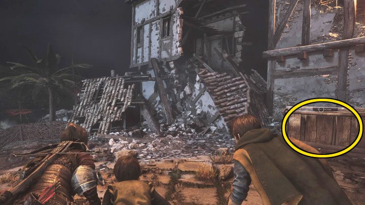 Sekret ten jest do odnalezienia w trakcie przeprawy przez wioskę, w drodze do portu z zamiarem uratowania Arnauda - Plague Tale Requiem: Rozdział 13 (Nic nie zostało) - lista sekretów - A Plague Tale Requiem - poradnik do gry