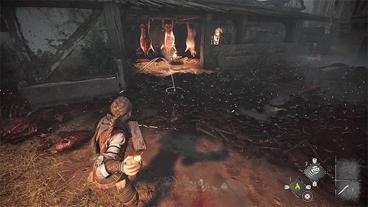 Zeskoczcie do wysypiska używanego przez rzeźnika i przejdźcie dalej - Plague Tale Requiem: Opuszczenie miasta (Exit the city) - solucja, opis przejścia - A Plague Tale Requiem - poradnik do gry