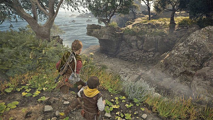 Po dotarciu do nowego obszaru rozglądajcie się za dolną lewą ścieżką przy wodzie - wybierzcie ją - Plague Tale Requiem: Rozdział 10 (Rodowód) - lista sekretów - A Plague Tale Requiem - poradnik do gry