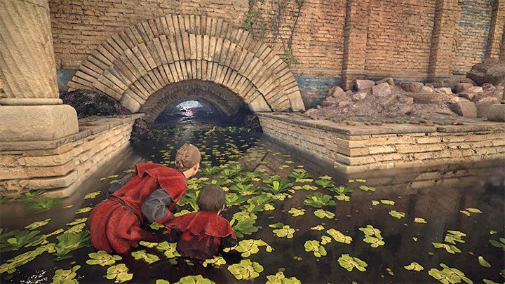 Wydostanie się z sanktuarium bez alarmowania Hrabiego i Hrabiny jest na szczęście bardzo proste - skorzystacie z przejścia do kanałów wskazanego przez Sophię - Plague Tale Requiem: Zbadanie świętych komnat (Explore the sacred chambers) - solucja, opis przejścia - A Plague Tale Requiem - poradnik do gry