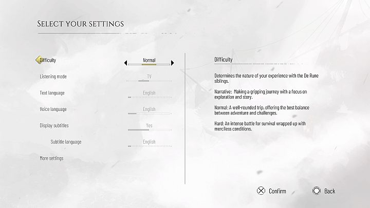Poziom trudności po raz pierwszy wybiera się w momencie rozpoczynania nowej gry - Plague Tale Requiem: Lista poziomów trudności - A Plague Tale Requiem - poradnik do gry