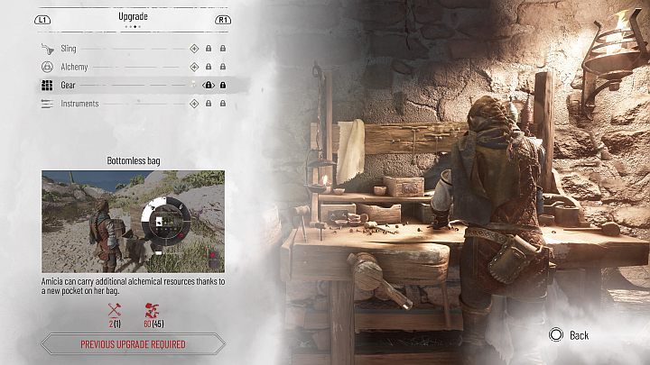 Torba bez dna (Bottomless Bag) - Amicia będzie mogła przenosić więcej alchemicznych surowców - Plague Tale Requiem: Wytwarzanie (Crafting) - A Plague Tale Requiem - poradnik do gry