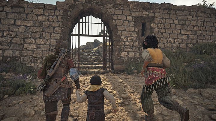 Znajdziecie otwartą bramkę z powyższego obrazka - Plague Tale Requiem: Dotarcie do fortu (Reach the fort) - solucja, opis przejścia - A Plague Tale Requiem - poradnik do gry