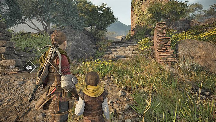 Do drugiej części ruin prowadzi ścieżka z powyższego obrazka - Plague Tale Requiem: Dotarcie do fortu (Reach the fort) - solucja, opis przejścia - A Plague Tale Requiem - poradnik do gry