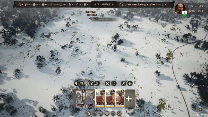 Wybierając oddział wyświetlicie kilka przycisków u dołu ekranu - Manor Lords: Jak kierować armią? - Manor Lords - poradnik do gry