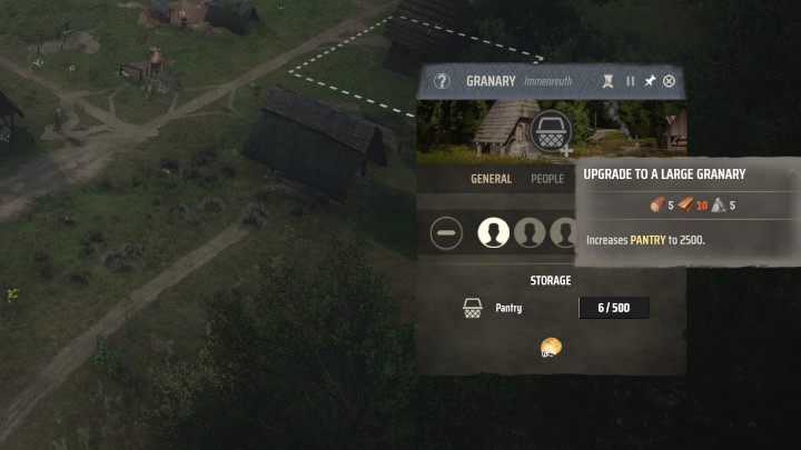 W miarę rozwoju osady może Wam zacząć brakować miejsca na zasoby - Manor Lords: Jak ulepszać budynki? - Manor Lords - poradnik do gry