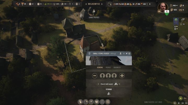 Jednym z najważniejszych budynków w waszej osadzie okaże się również kościół - Manor Lords: Jak ulepszać budynki? - Manor Lords - poradnik do gry