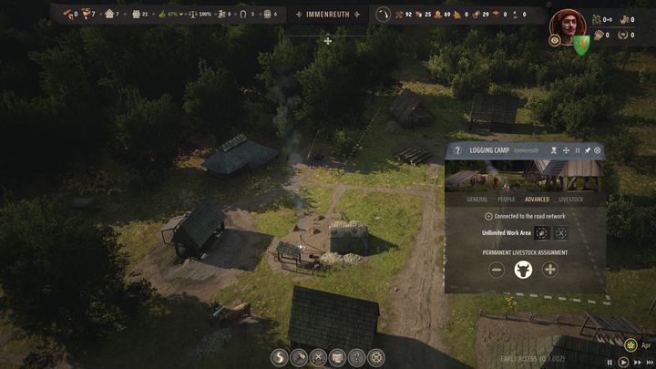 Każda budowa musi zacząć się od dostarczenia drewna na plac budowy, a tylko wół może przewozić drewno (przynajmniej na początku) - Manor Lords: Porady na start - Manor Lords - poradnik do gry