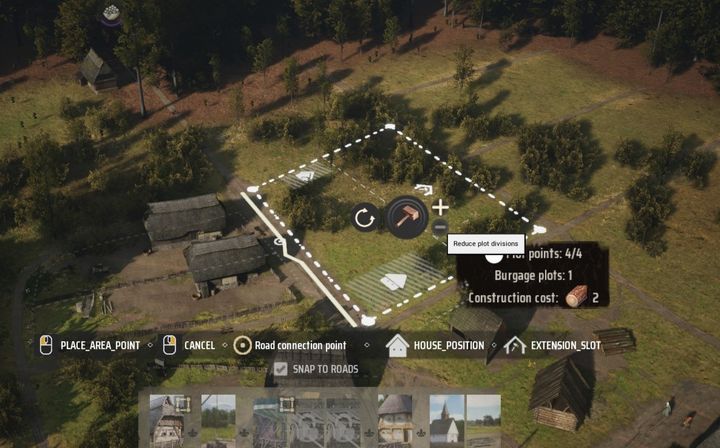 Możecie też wybrać ile działek znajdzie się na wyznaczonym przez Was obszarze - Manor Lords: Jak zdobyć więcej osadników? - Manor Lords - poradnik do gry