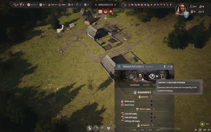 Więcej na temat dobudówek i innych sposobach na rozwijanie budynków przeczytacie na stronie w naszym poradniku Jak ulepszać budynki - Manor Lords: Jak zdobyć więcej osadników? - Manor Lords - poradnik do gry