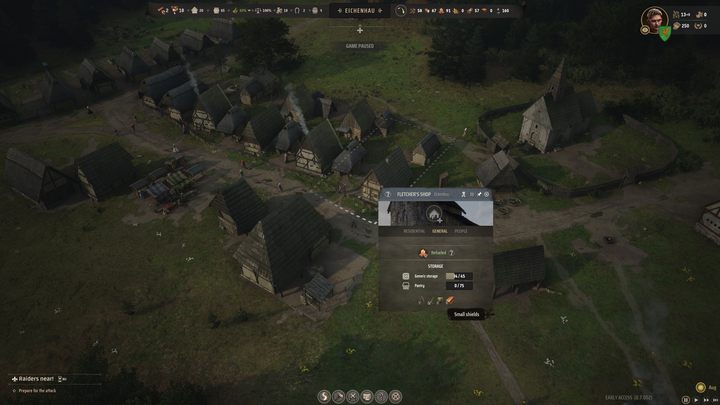 Zmniejsza obrażenia od ataków, lecz działa tylko w sytuacji, w której jednostka jest zwrócona tarczami w stronę atakującego - Manor Lords: Czym jest siła bojowa jednostek? - Manor Lords - poradnik do gry