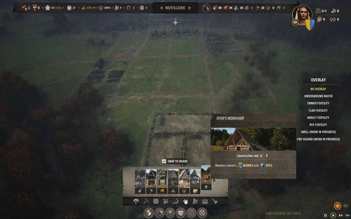 Z przędzy możecie też wykonać płaszcze - potrzebne są do podniesienia poziomu parceli mieszkalnych do 3 - Manor Lords: Jak hodować owce? - Manor Lords - poradnik do gry