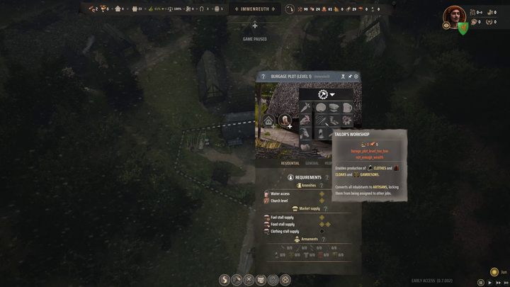 Po ulepszeniu budynku mieszkalnego do poziomu 2, mieszkająca w nim rodzina również automatycznie awansuje na kolejny poziom - Manor Lords: Jak zarządzać ludźmi? - Manor Lords - poradnik do gry