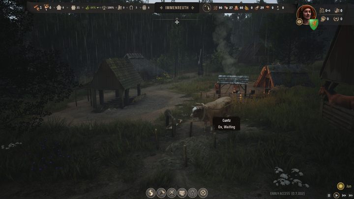 Wół to podstawowa siła pociągowa w Waszej wiosce i niezwykle cenny towarzysz - Manor Lords: Jak zarządzać ludźmi? - Manor Lords - poradnik do gry