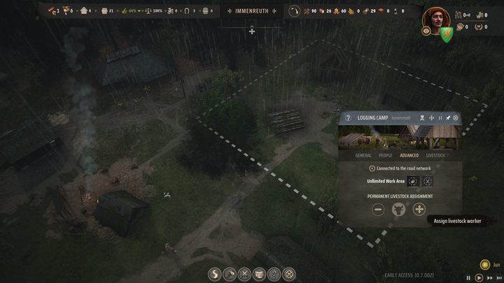 Gdy Wasza miejscowość się rozrośnie i dorobicie się kilku dodatkowych sztuk bydła, możecie rozważyć również opcję przypisania wołów do konkretnych placówek - Manor Lords: Jak zarządzać ludźmi? - Manor Lords - poradnik do gry