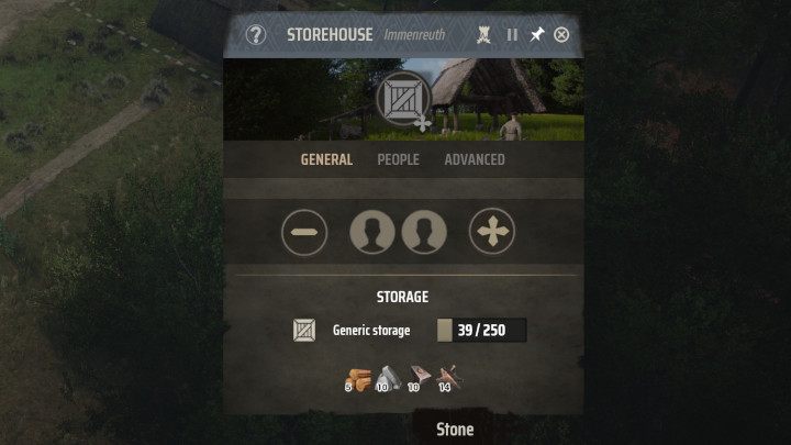 Podobnie jak w przypadku innych budynków, by spichlerz i skład spełniały swoją rolę, musi zostać do nich przypisana rodzina - Manor Lords: Co zrobić z nieosłoniętymi towarami? - Manor Lords - poradnik do gry