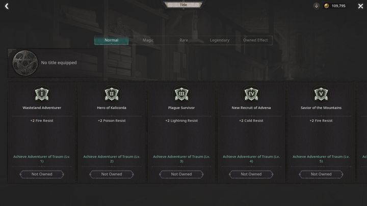 Tytuły dzielą się na cztery kategorie: Normal, Magic, Rare oraz Legendary - Undecember: Tytuły (Titles) - Undecember - poradnik do gry