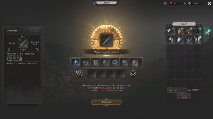 Gdy już wejdziecie do menu zaklinania broni, po prawej stronie znajdziecie swój ekwipunek - Undecember: Zaklinanie broni (Weapon Enchant) - Undecember - poradnik do gry